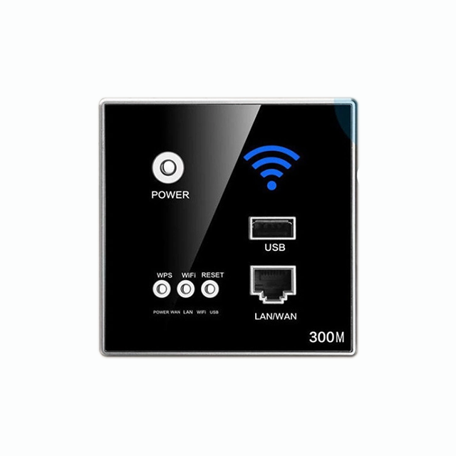 Factory wholesale 86 type 2.4G inwall 150Mbps 300Mbps embedded ap wifi wireless Wall-plate Access Point wall router